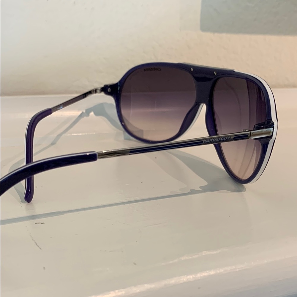 Carrera Navy Blue Aviator Sunglasses with Grey Lenses - Picture 5 of 8